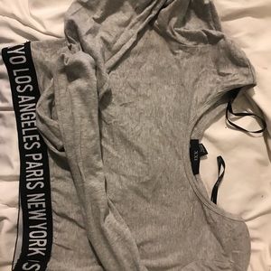 Forever 21 Crop L/S Shirt